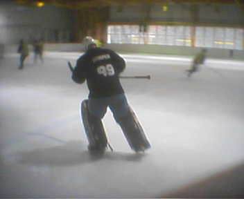 Zweites Eishockeyspiel: ein gutes Training