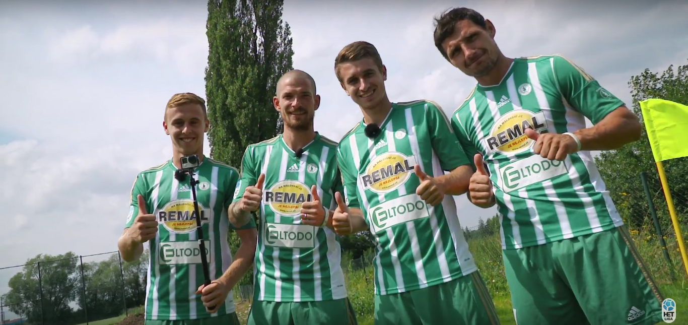 Corner Challenge s hráči Bohemians